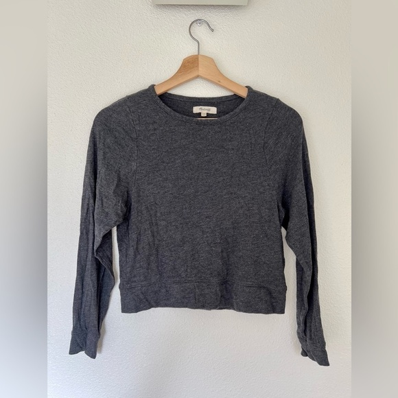 Madewell Long Sleeve Crop Top - Picture 1 of 4